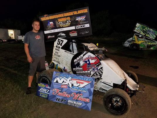 Lucas and Rouser Capture Driven Midwest USAC NOW600 National Victories at Superbowl During North/South Shootout