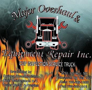 Major Overhaul & Equipment Inc  - Associate sponsor for 2015