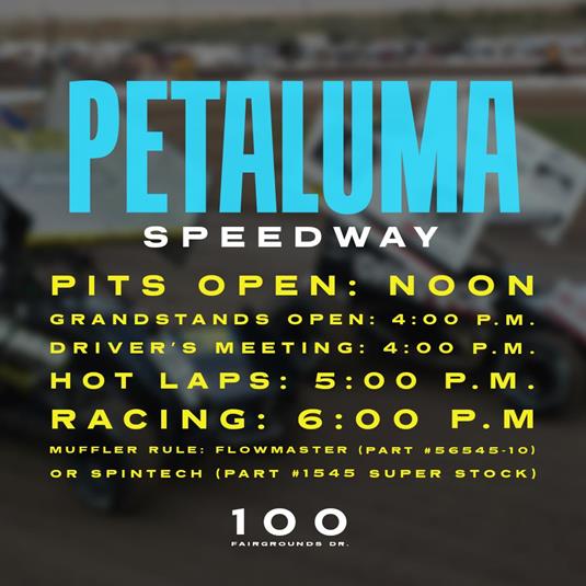 Races at Petaluma Speedway Are Good To Go
