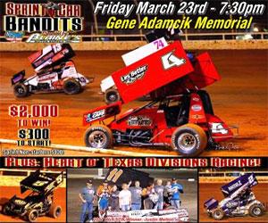 Two $2,000/win Bullring Ovals Kick Off 2018 Sprint Car Bandits Series March 23-24!