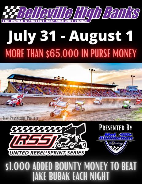 Added Money for Non Qualifiers and $1,000 Bounty Set for URSS Belleville Nationals