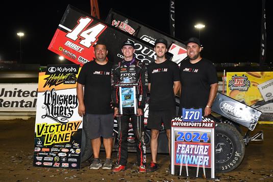 LATE-DAY MAGIC: Corey Day Pounces on Chase Randall in Final Laps at I-70 for Fourth High Limit Win of 2024