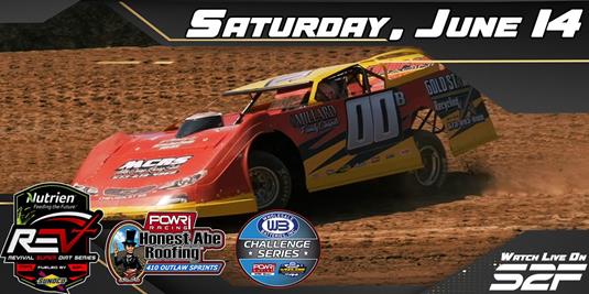 June 14: Father’s Day Special POWRi 410 & REV Super Late Models at Lake Ozark Speedway