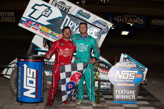 ‘OH MAN’: Emotional Allen Earns First World of Outlaws Victory