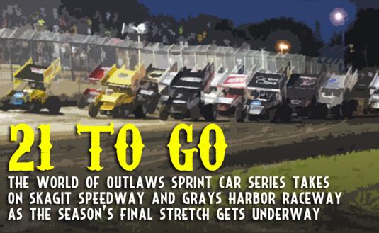 At A Glance: Outlaws Head to the Evergreen State with Just 21 Features Left in the Season