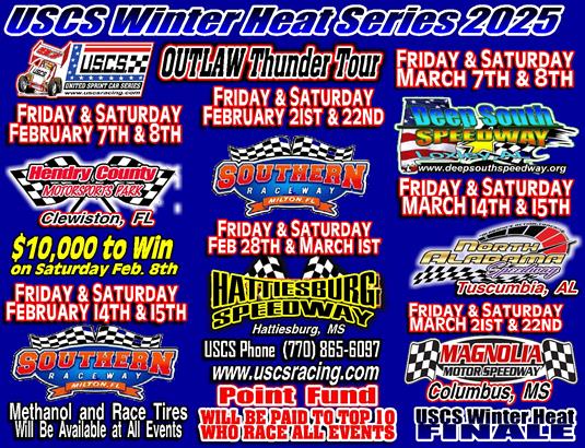Complete USCS Winter Heat Series 2025 schedule is released