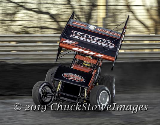 Hill Posts Knoxville Raceway Heat Race Win in 360 Nationals Tune-Up