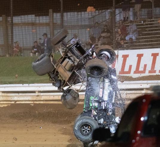 Abby Hohlbein escapes unharmed after flip at Williams Grove Speedway