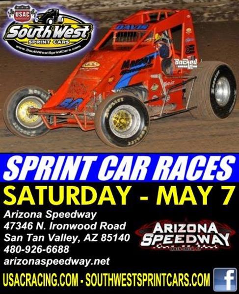 Southwest Sprints Eye Saturday's Race at Arizona Speedway; Peoria's "Canyon Clash" Falls to The Elements