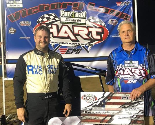 Moore Wins HART Series while Saldana, Kirkman, Yoder, Setser and Smith Take Fast Friday Victories at Circus City Speedway