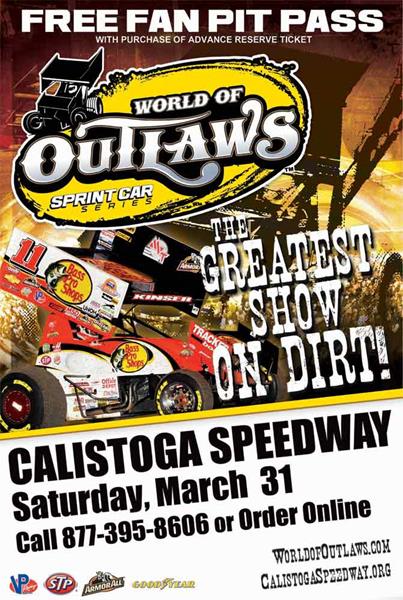 Calistoga Speedway concludes World of Outlaws California swing on March 31