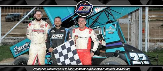 Brandon Spithaler Captures Checkers In FAST 410 Sprint Car A-Main at Knox Raceway