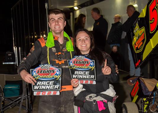 Some couples go to the movies... Addison Davis and Justin Burr go to Victory Lane! ????