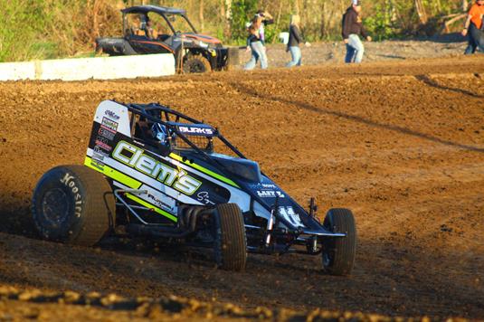 Wyatt Burks Captures First Career ASCS Elite Non-Wing Victory At Grayson County Speedway