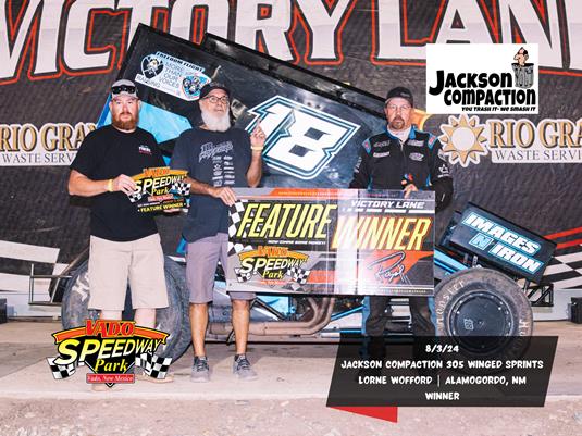 Lorne Wofford Wheels to Win in Jackson Compaction POWRi Vado 305 Sprints