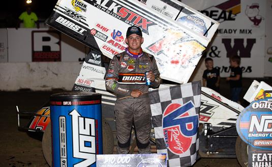 BETTER THAN THE FIRST: Price-Miller holds off Donny Schatz for second career victory