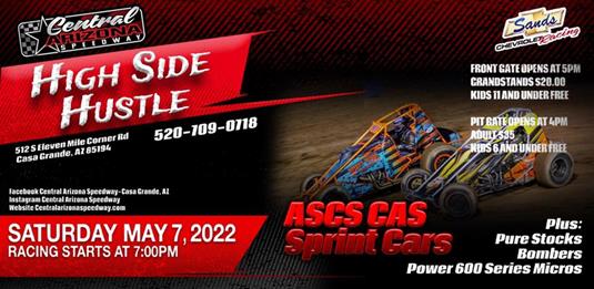 ASCS CAS Non-Wing Sprints Back At Central Arizona Speedway