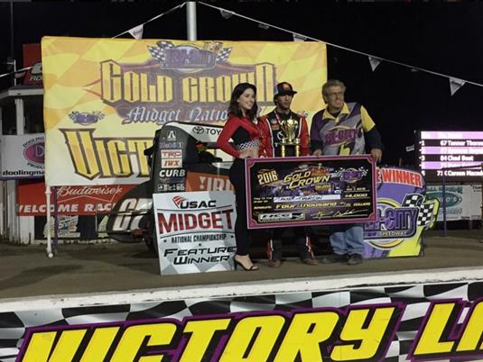 Thorson Wins 4th in a Row at Granite City; Cruises to Night #2 Gold Crown Victory