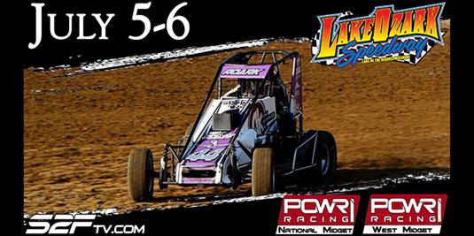 POWRI NATIONAL & WEST MIDGET LEAGUES PREPARE FOR INDEPENDENCE CELEBRATIONS AT LAKE OZARK SPEEDWAY