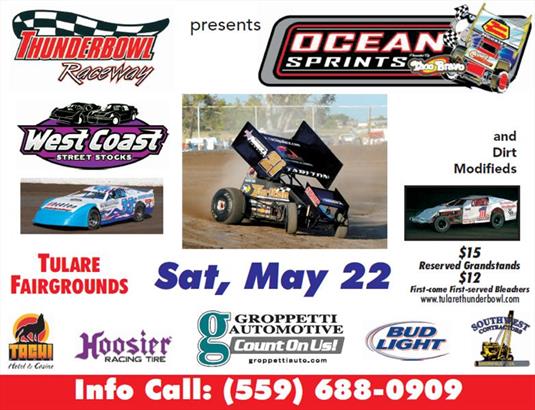 Ocean Sprints set for 1st ever Tulare visit Saturday
