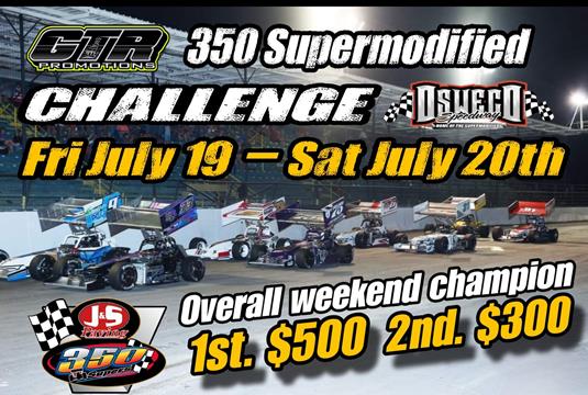 GTR Promotions to Award $500 to Two-Day J&S Paving 350 Super Points Champion at Oswego's Super Spectacle