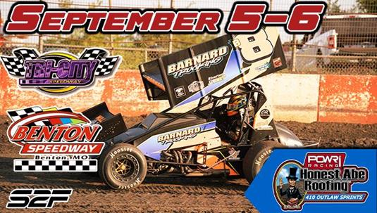 POWRi 410 Outlaw Sprints at Tri-City Speedway & Benton Speedway