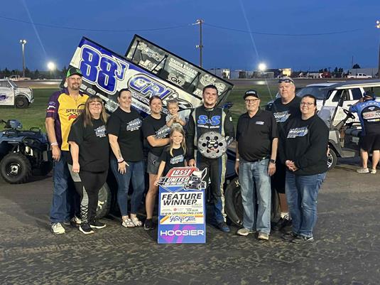 Huish Hustles to 17th Career URSS Win at Rush County Speedway