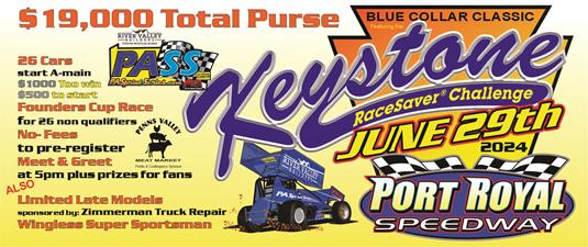 Port Royal Speedway Gears Up for the Keystone RaceSaver Challenge on June 29th