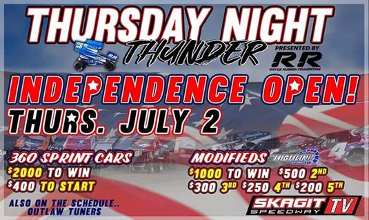 Skagit Speedway Showcasing $2,000-to-Win Budweiser 360 Sprint Cars Event Via Pay-Per-View This Thursday
