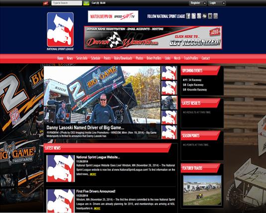 Driver Websites Establishes New Website for National Sprint League