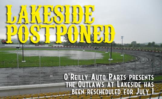 Inclement Weather Postpones World of Outlaws at Lakeside Speedway