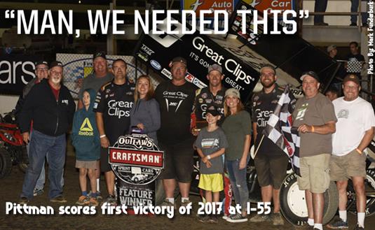 Daryn Pittman Scores First Victory of 2017 at I-55