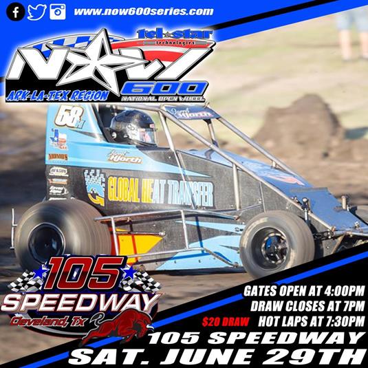NOW600 Tel-Star Ark-La-Tex Region Debuts at 105 Speedway Saturday