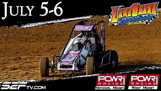 POWRi National & West Midget Leagues Prepare For Independence Celebrations At Lake Ozark Speedway