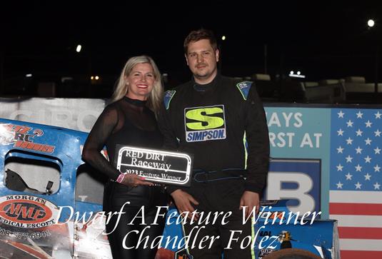 Chandler Foltz Wins at Red Dirt Raceway with the NOW600 Sooner State Dwarf Car Series!