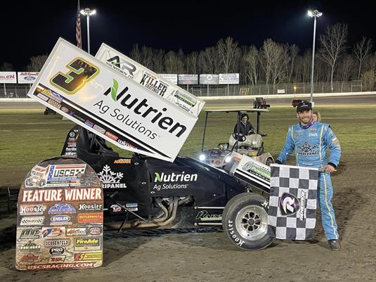 Hagar Wins USCS Series Speedweek Opener at Benton Speedway