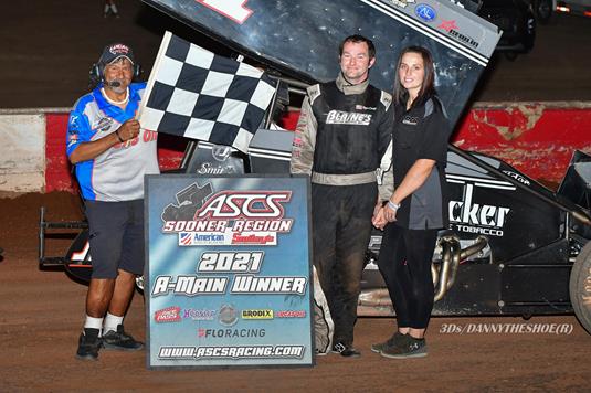 Roger Crockett Rockets To ASCS Sooner/Mid-South Win At Tri-State Speedway