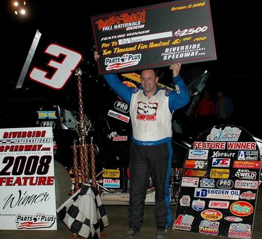 A.G Rains captures O?Reilly USCS Trick or Treat Fall Nationals at Riverside Speedway
