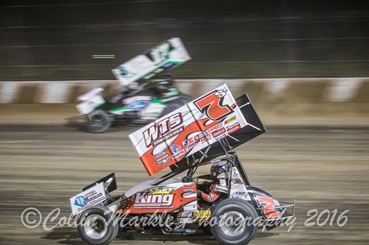 Sides Fights Loose Car throughout Busy Week with World of Outlaws