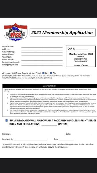 2021 WSS Membership Applications Now Due