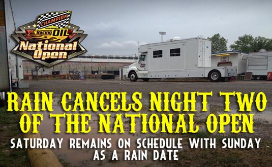 Rain Cancels Night Two of the National Open