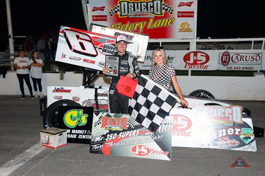 Josh Sokolic Dominates for Second Straight $2,000 Mr. J&S Paving 350 Supermodified Title