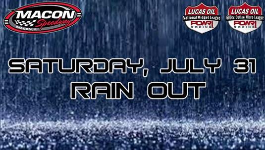 POWRi Midget Show at Macon Speedway Canceled Due to Rainfall