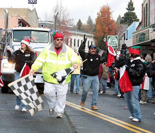 It's Christmas time fans and racers…so let's have a parade in Placerville