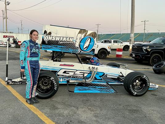14-Year-Old Savannah Simmons Turns Heads in Oswego 350 Supermodified Debut