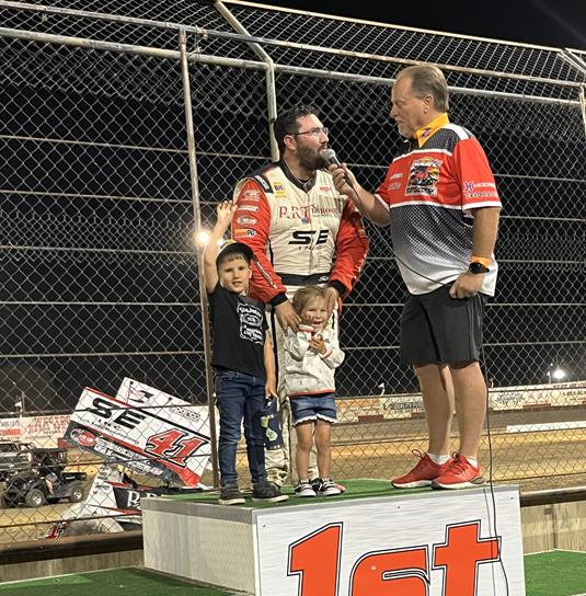 Dominic Scelzi Posts Win and Second-Place Finish While Doing Double Duty at Thunderbowl Raceway