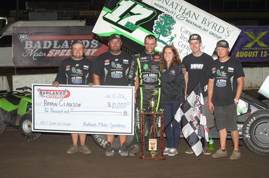 Bryan Clauson Nets $10,000 At Badlands Motor Speedway With Lucas Oil ASCS