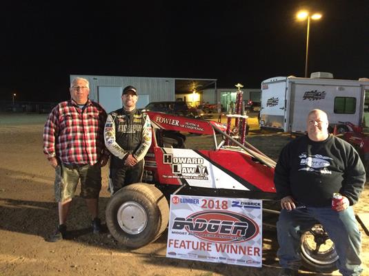 “Balog wins Badger midget opener at Beaver Dam Raceway”  “Event first for Badger at the track since 2010”