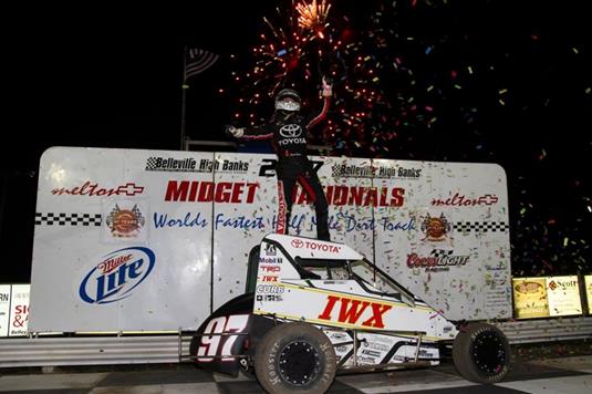 BAYSTON BLAZES THE HIGH BANKS FOR FIRST BELLEVILLE VICTORY