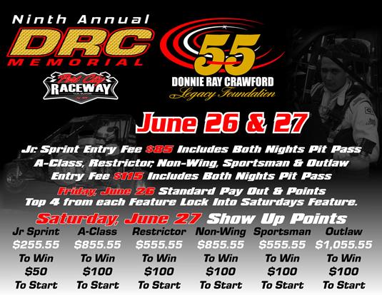 Payout for 9th Annual Donnie Ray Crawford Memorial Released